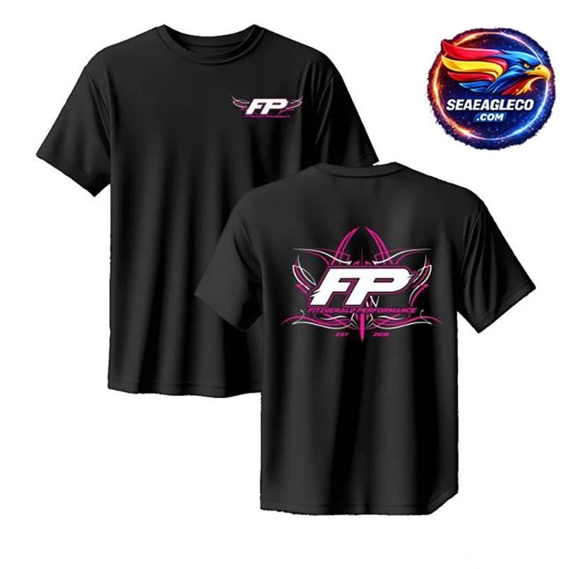 Fitzgeraldperformance Fp Pink Pinstripe Two Sided Shirt