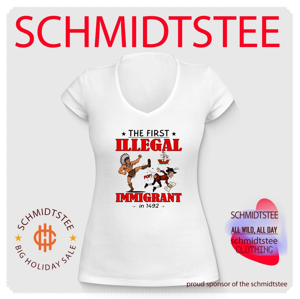 The First Illegal Immigrant in 1492 Christopher Columbus shirt