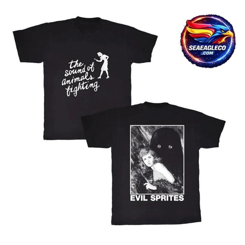 Born Losers Records The Sound Of Animals Fighting Evil Sprites Two Sided Shirt