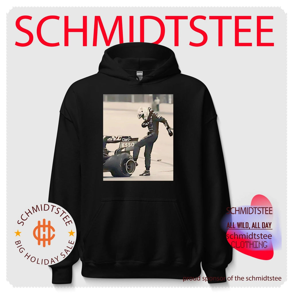 Max Verstappen kicks the tires vintage shirt