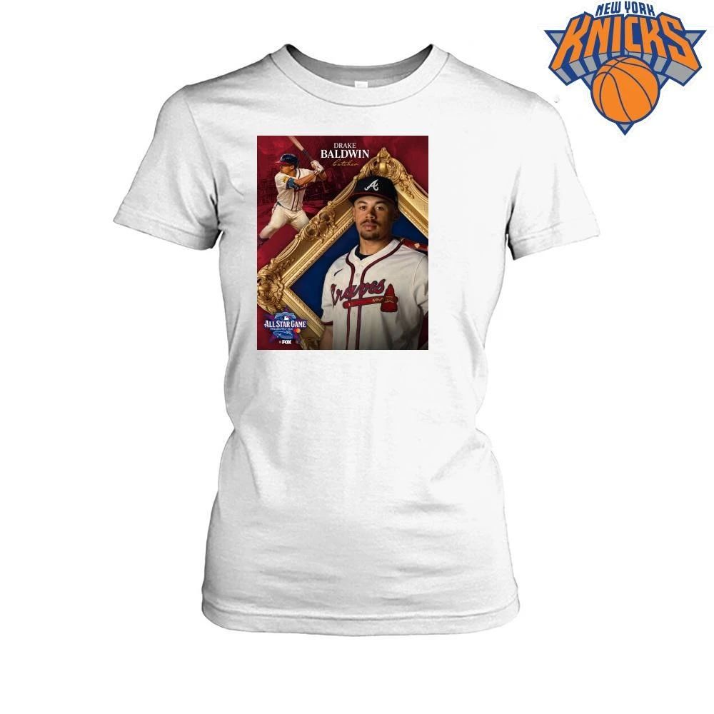 Drake Baldwin Atlanta Braves MLB All Star Game 2026 Catcher Gold Frame Shirt
