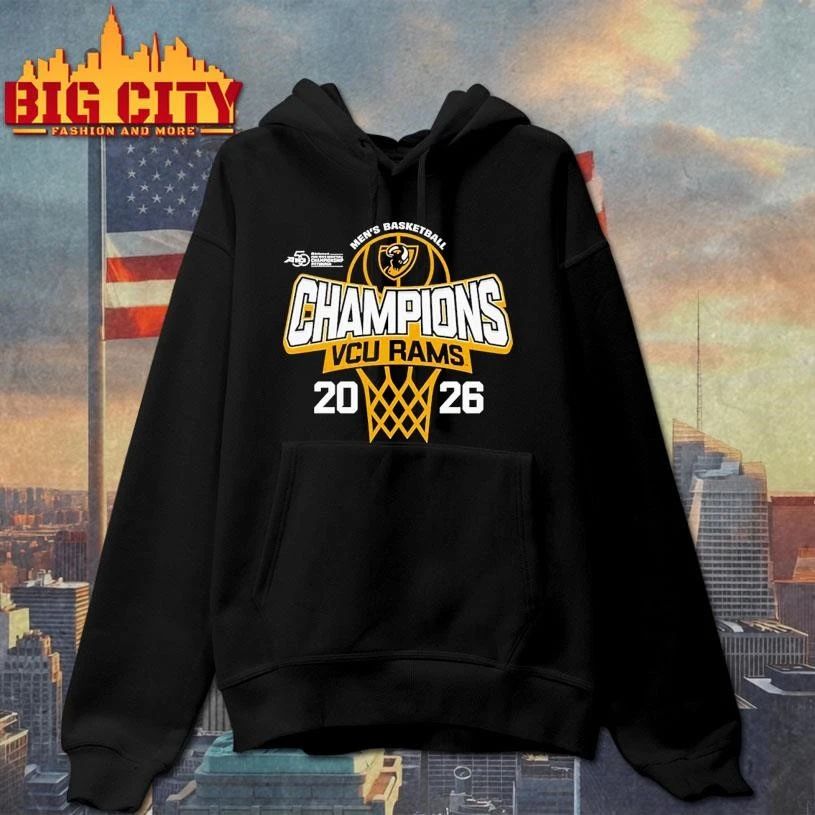 VCU Rams 2026 A-10 Men’s Basketball Tournament Champions Graphic Shirt