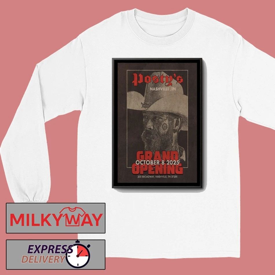 10.08.2025 Nashville, Tennessee Post Malone Posty’s Bar Poster shirt