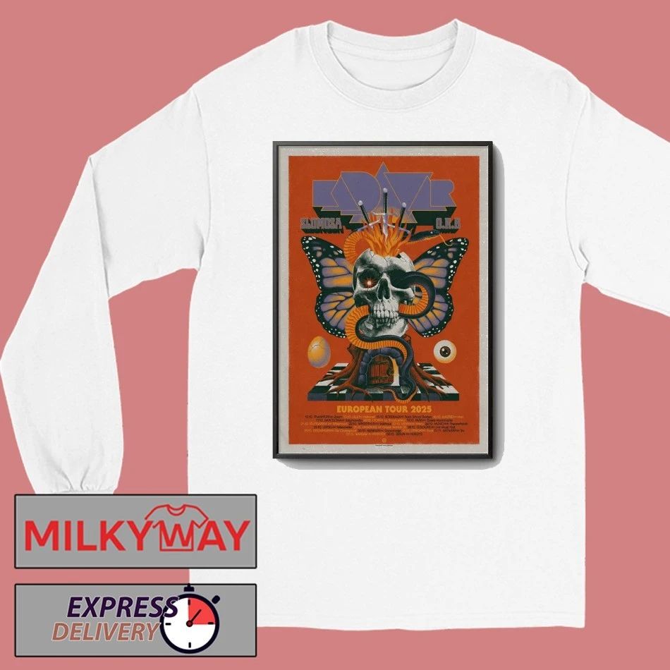 KADAVAR And SLOMOSA With O.R.B European 2025 Shows Poster shirt
