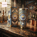Manchester City Luxury Gold Accented 40oz Insulated Tumbler With Handle