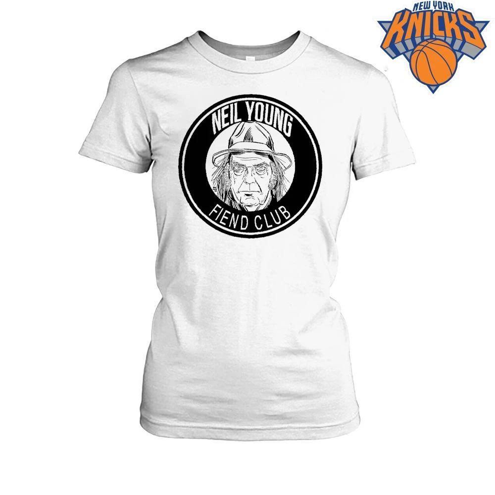 Neil Young Fiend Club Misfits Parody Punk Rock Graphic Shirt