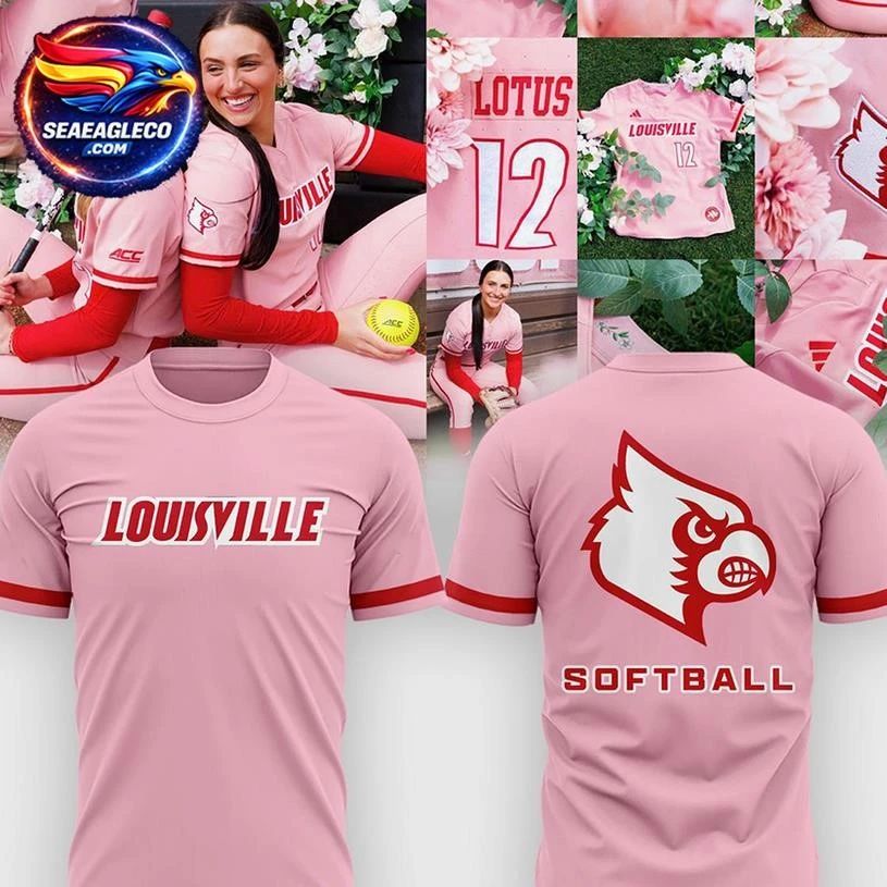Louisville Cardinals Softball 2026 Cherry Blossom Day Hoodie Two Sided Shirt