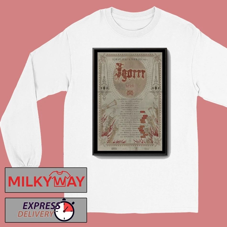 Igorrr European & UK Tour 2025 Poster shirt
