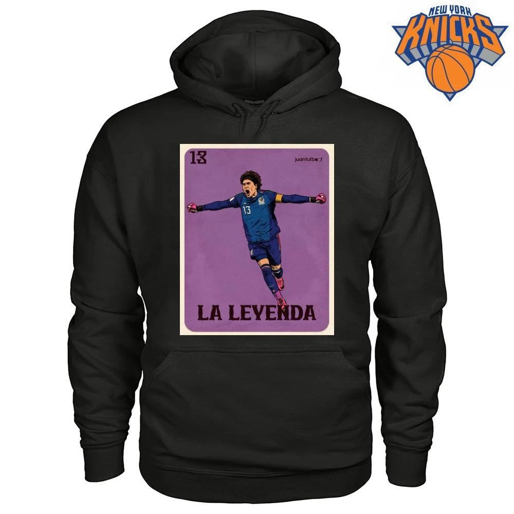 Mexico Goalkeeper La Leyenda Icon Vintage Loteria Card Art Design Shirt