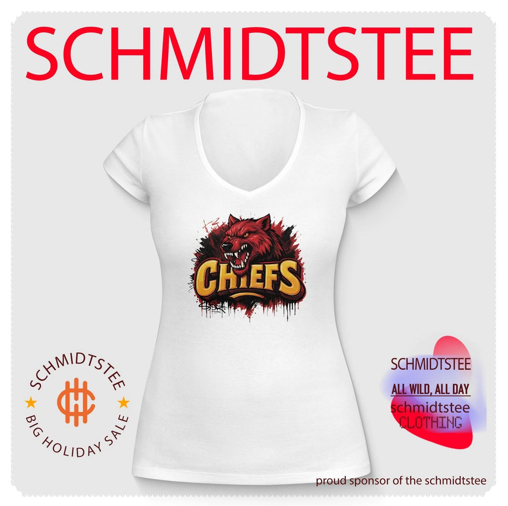 Kansas City Chiefs Distressed Wolf Logo mascot shirt