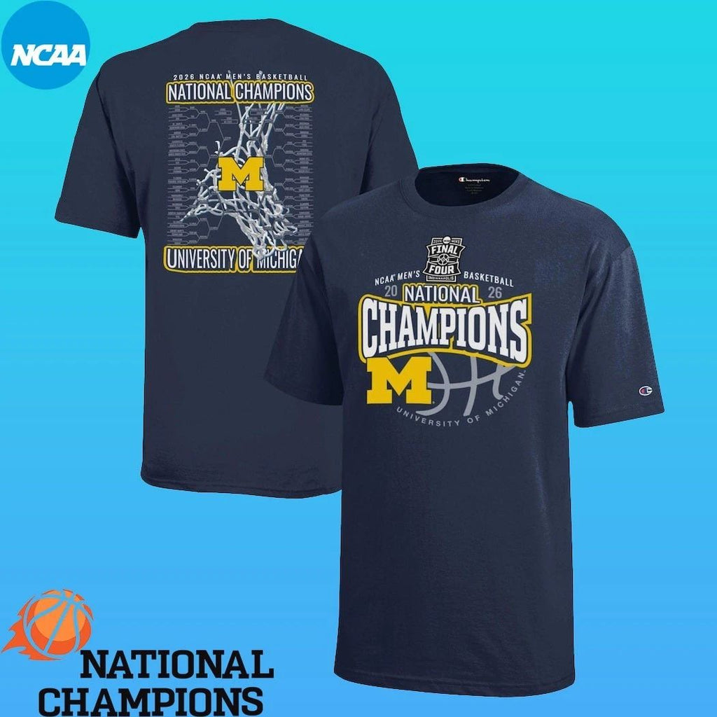Michigan Wolverines Champion Youth 2026 NCAA Men’s Basketball National Champions Shirt