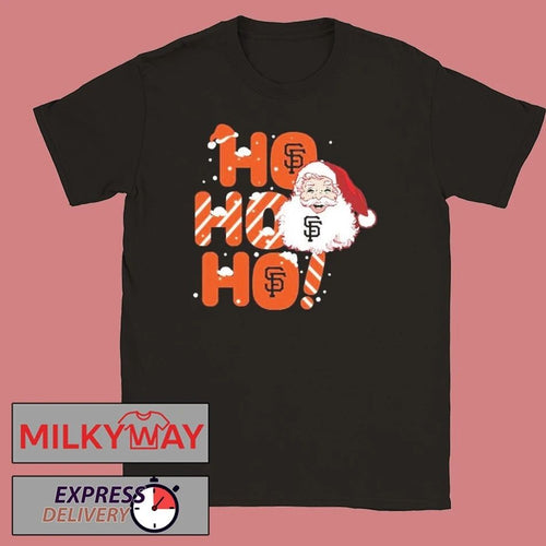 2025 San Francisco Giants Christmas Santa Ho Ho Ho Shirt