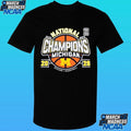 Michigan Wolverines Men’s Basketball National Champions Big Text W Ball Shirt