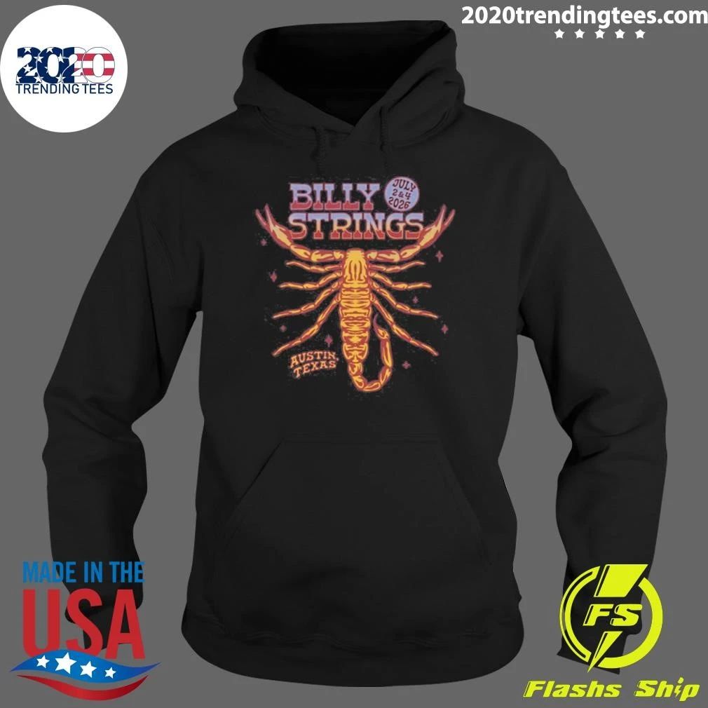 Billy Strings Austin July 2-4, 2026 Scorpion Tee Shirt
