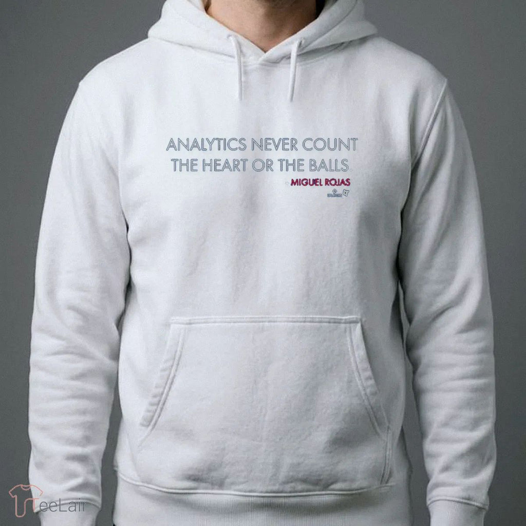 Miguel Rojas Analytics Never Count The Heart Or The Balls T-Shirt