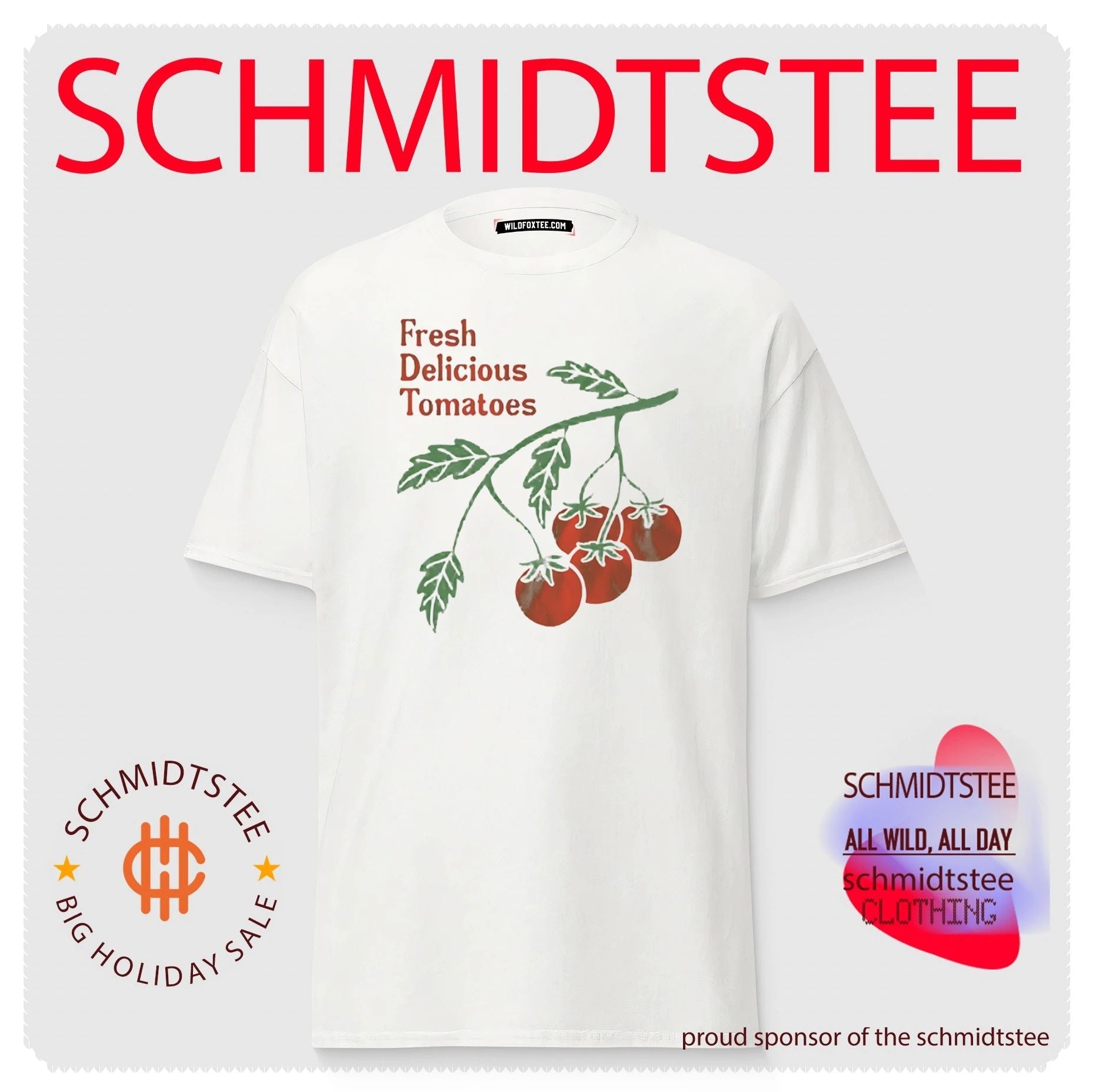 Fresh Delicious Tomatoes garden vegetable shirt