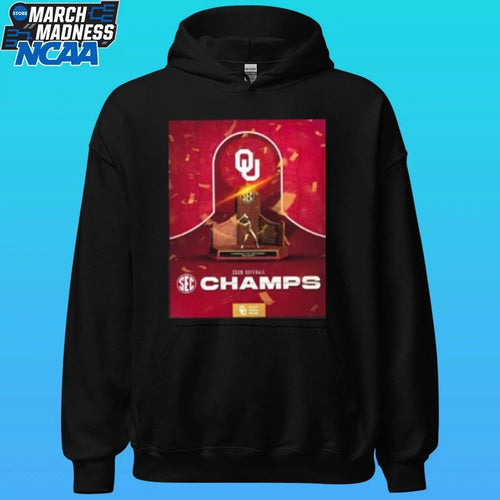 2026 Softball Champions Oklahoma Sooners 2026 Sec Regular Season Champions Black Shirt