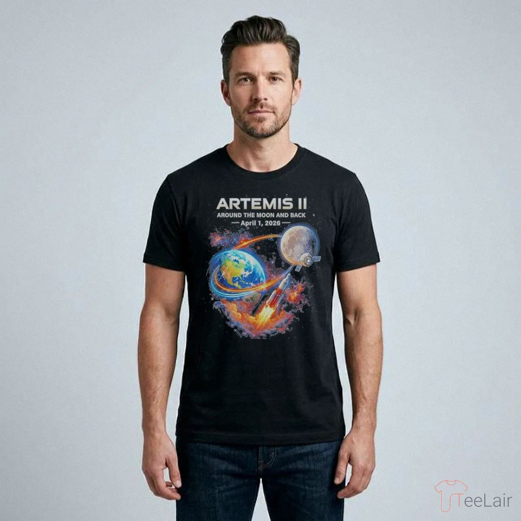 Artemis II Rocket Space Launch Back To The Moon Mission 2026 Shirt