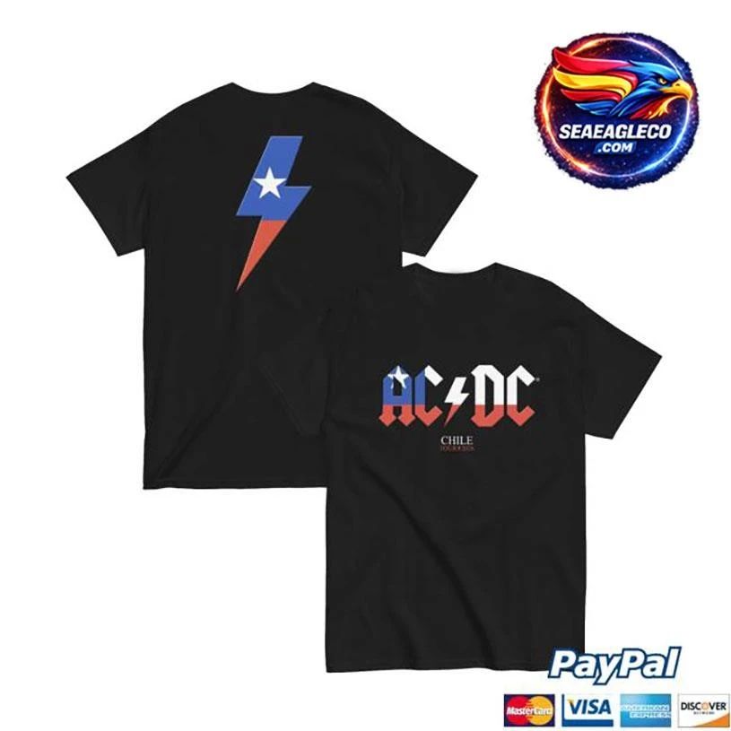 Acdc Chile Pwr Up Tour Two Sided Shirt