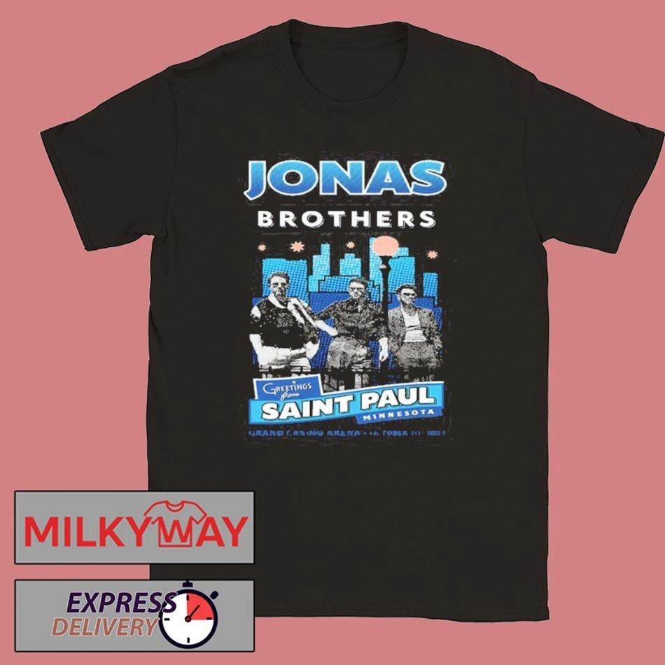 Jonas Brothers Setlist at Grand Casino Arena, St. Paul Oct 10 2025 shirt