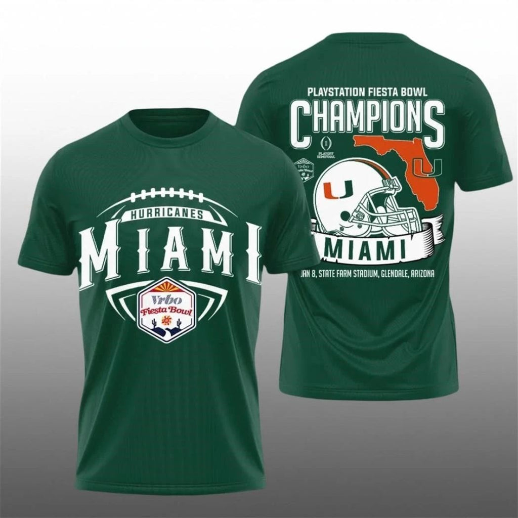 Miami Football 2026 Playstation Fiesta Bowl Champions Shirt