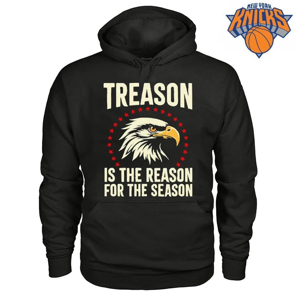 Treason is the Reason for the Season Patriotic Bald Eagle Flag Stars Shirt