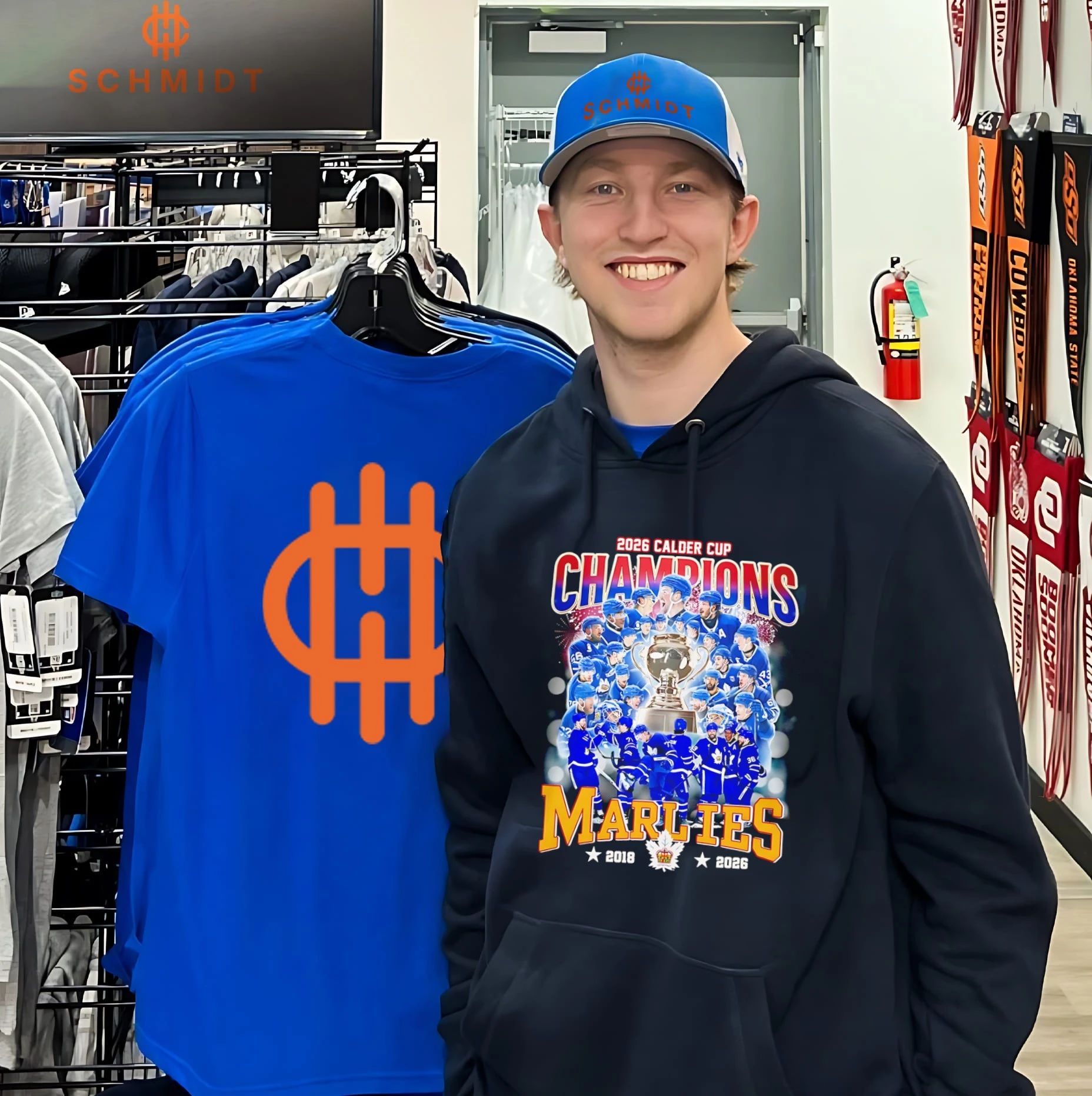 Toronto Marlies 2026 Calder Cup Champions players collage 2018-2026 shirt