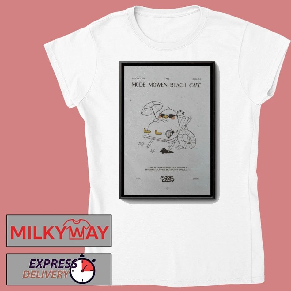 Moonclaw Müde Möwen Café 2025 Poster shirt