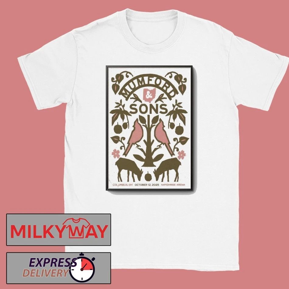 Mumford And Sons Columbus OH, October 12 2025 Poster shirt