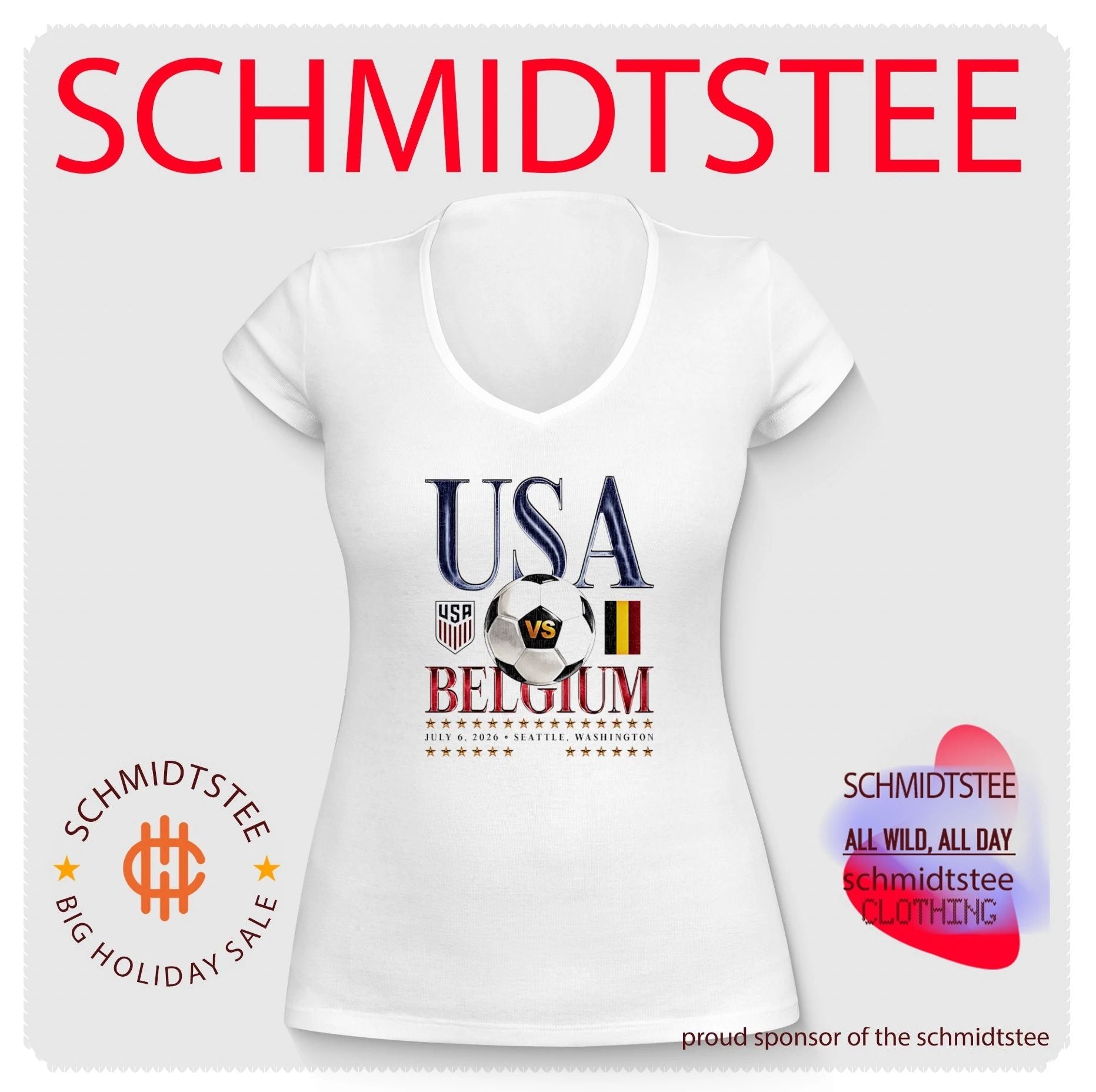USA vs Belgium 2026 Match Up Seattle Washington shirt