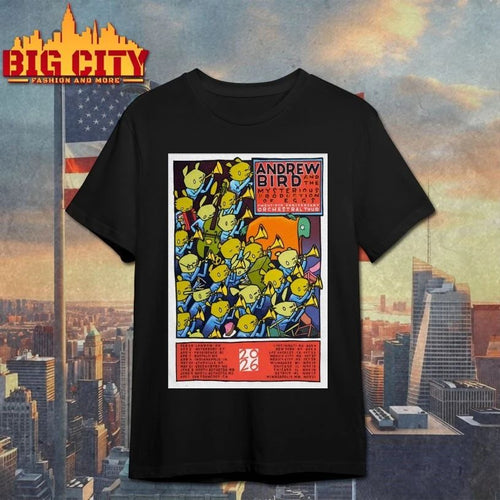 Andrew Bird The Mysterious Production Of Eggs Orchestral Tour 2026 Poster T-shirt