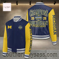 Michigan Wolverines 2026 Men’s Basketball National Champions Baseball Jacket