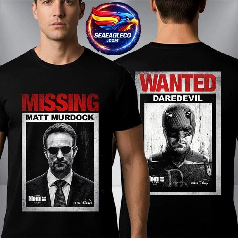 Daredevil Born Again Season 2 Official New Poster Movie On March 25 2026 Two Sided Shirt