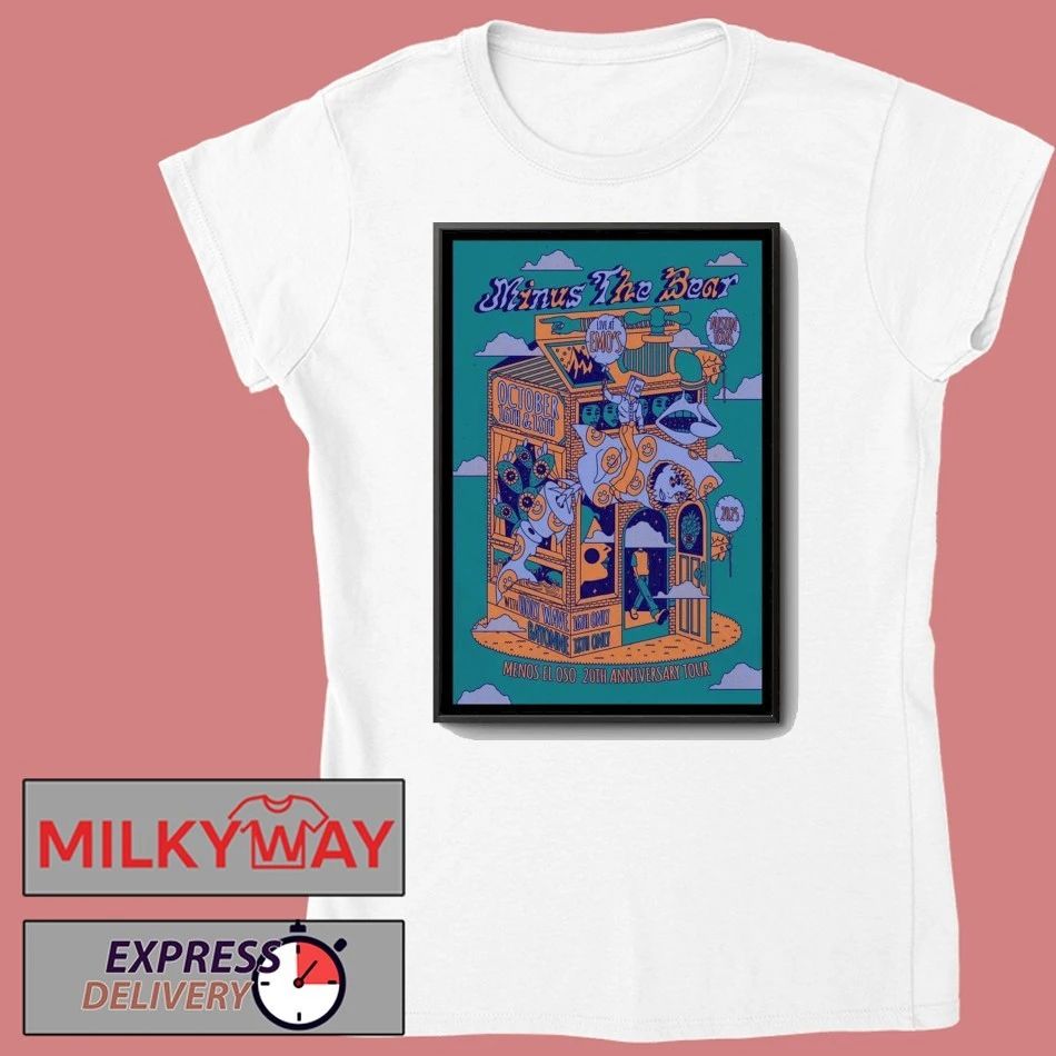 Minus the Bear Menos El Oso 20th Anniversary Tour at Emo’s Austin Poster shirt