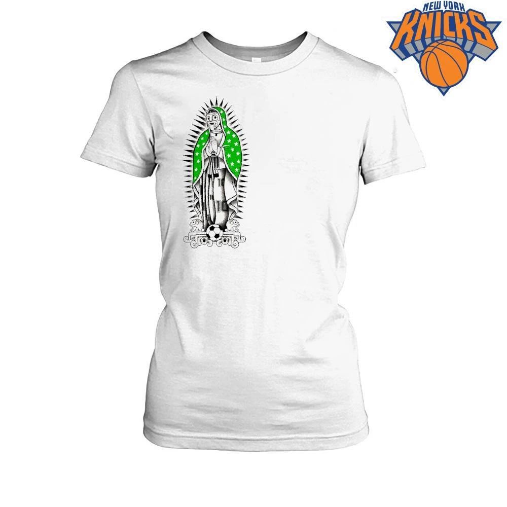 Traditional Mexican Tattoo Art Virgen De Guadalupe 10 Soccer Fan Graphic Shirt
