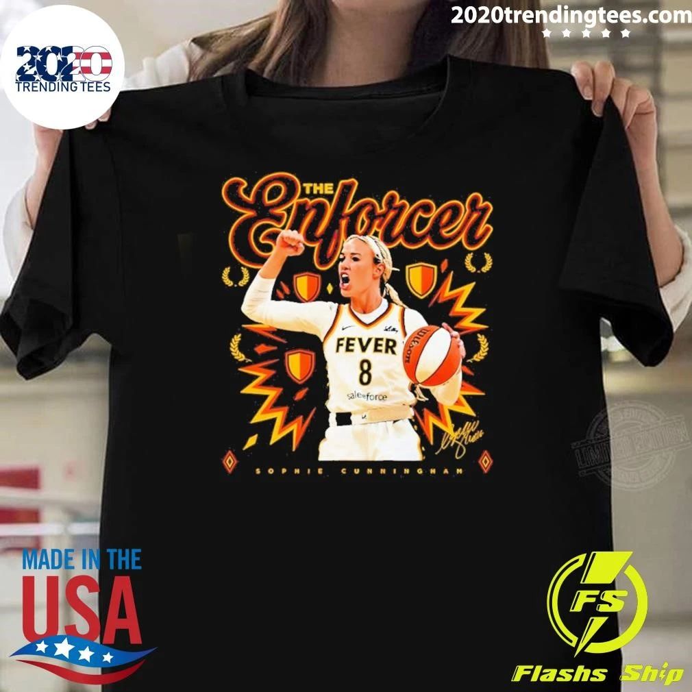 The Enforcer Sophie Cunningham Indiana Fever Basketball WNBA 2026 Signature Shirt