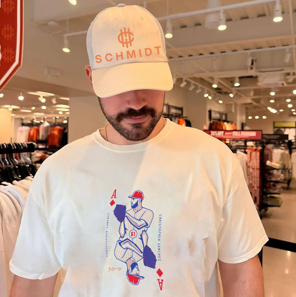Cristopher Sánchez Philadelphia Phillies Ace of Diamonds Playing Card shirt