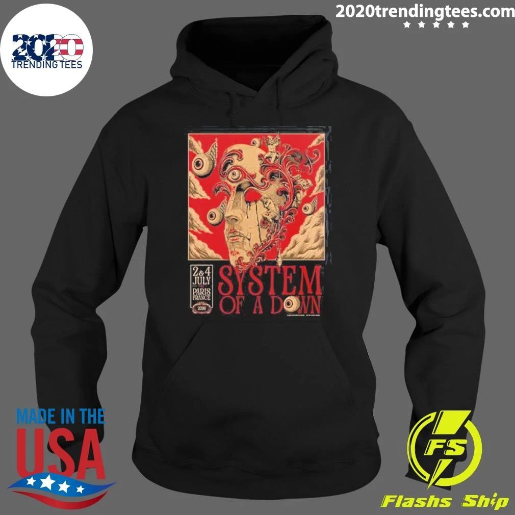 System Of A Down Paris France 2026 Stade de France Pop Up On 2 And 4 July 2026 Shirt