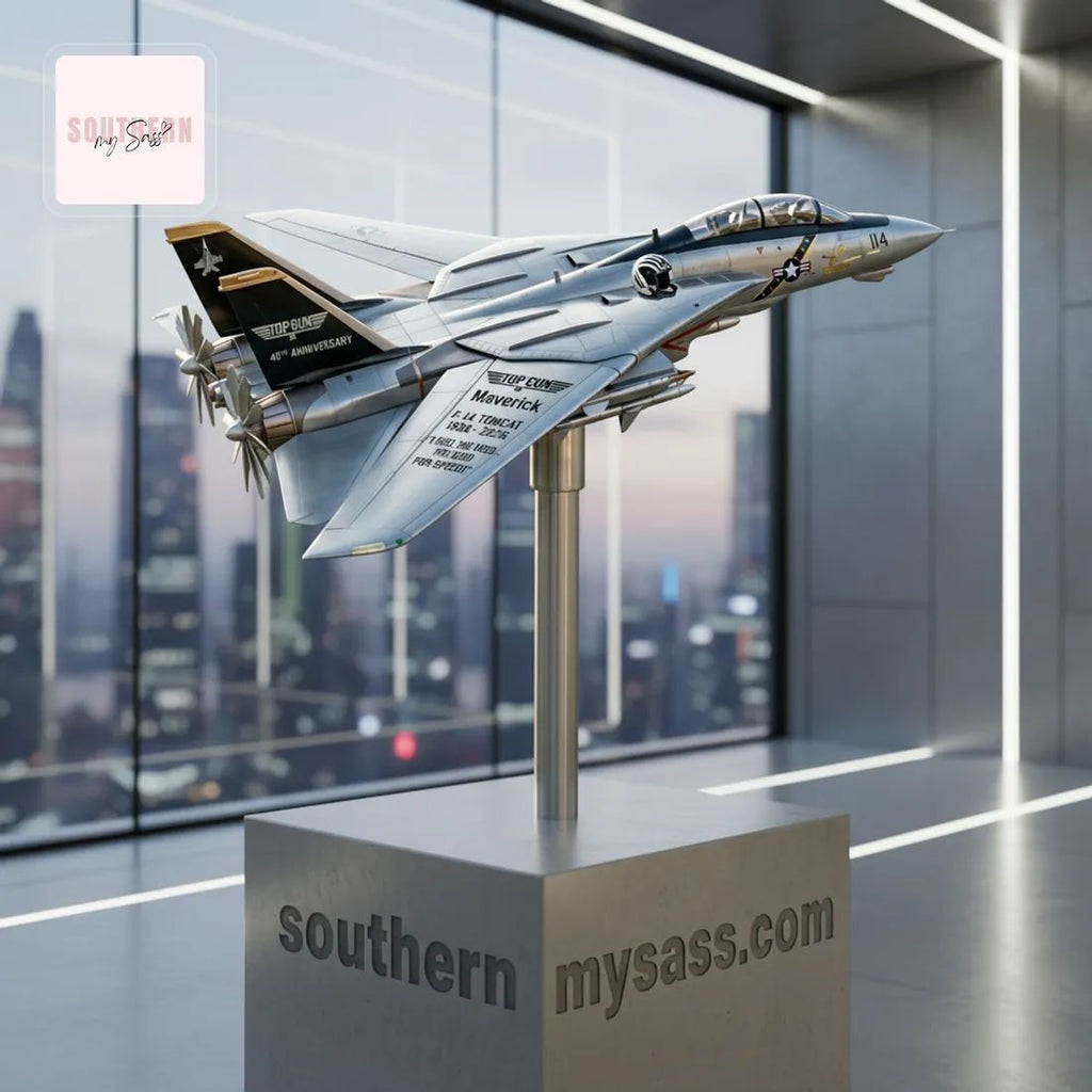 Gun F-14 Tomcat 40th Anniversary Commemorative Garden Wind Spinner