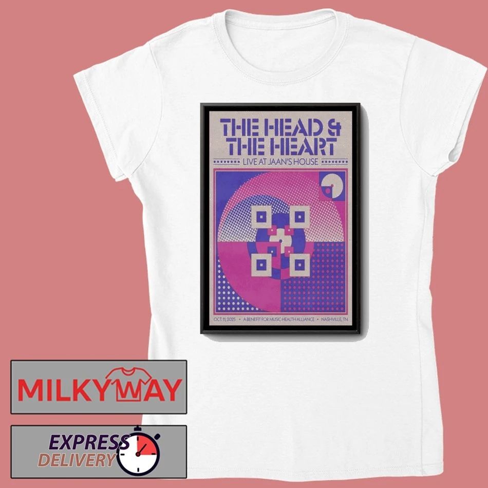 Poster The Head And The Heart Tour 2025 Nashville TN shirt