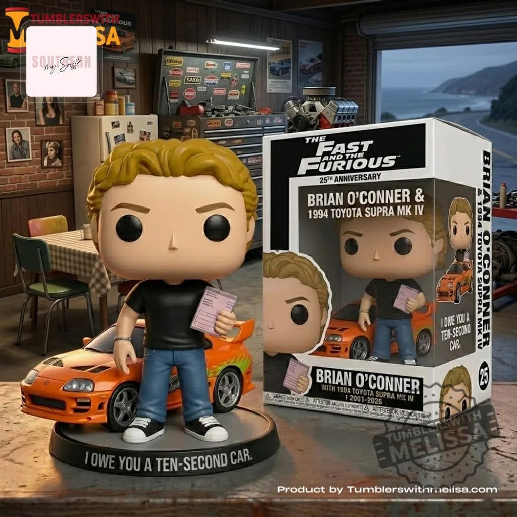 Fast & Furious 25th Anniversary Brian O’Conner 1994 Toyota Supra Pop Figure Doll