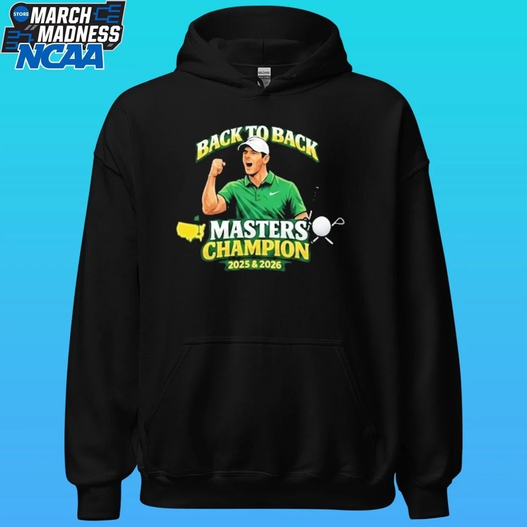 Rory McIlroy Back To Back Masters Champion 2026 Golf Shirt