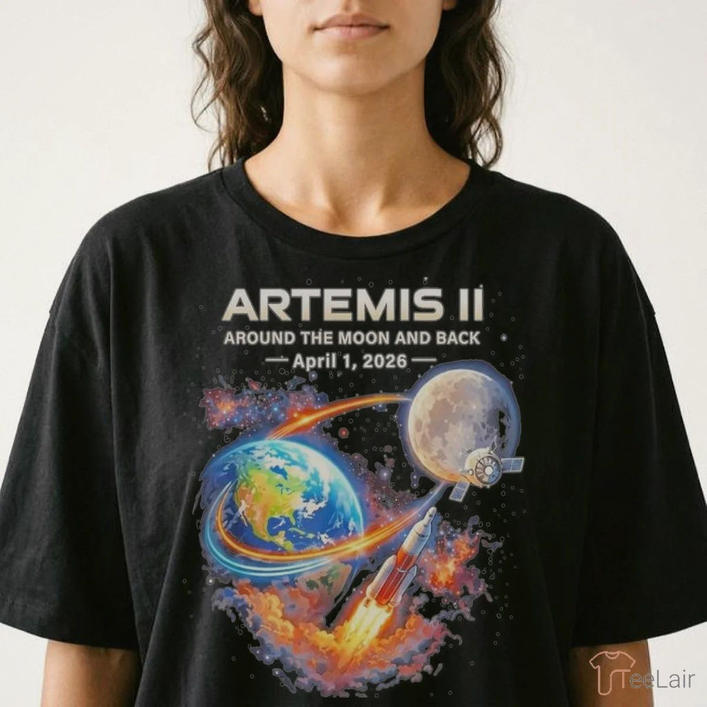 Artemis II Rocket Space Launch Back To The Moon Mission 2026 Shirt
