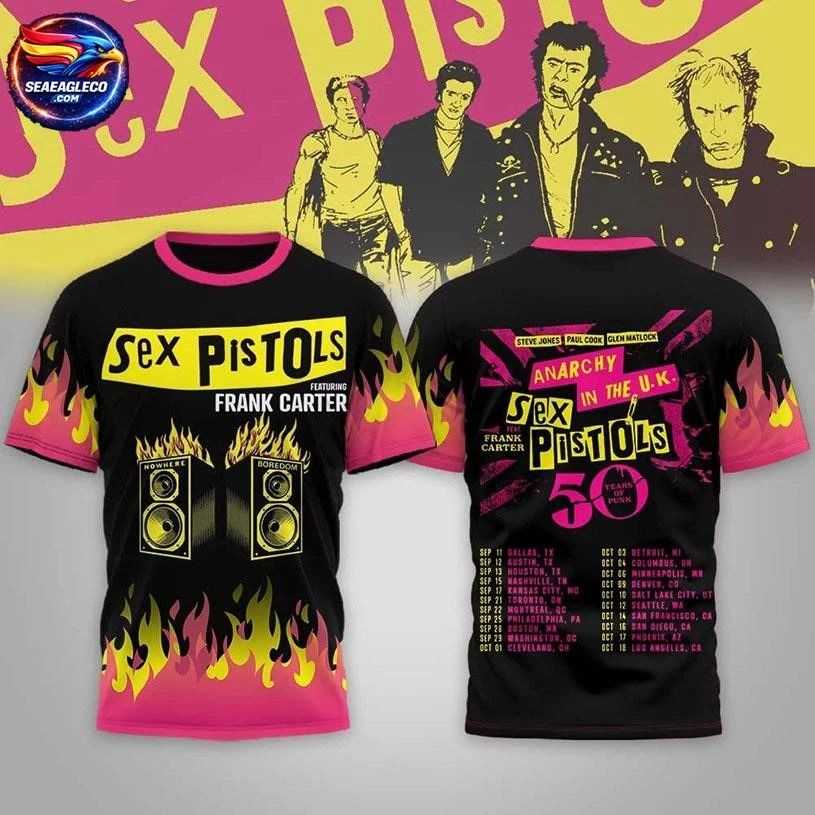 Sex Pistols Feat Frank Carter 2026 Two Sided Shirt