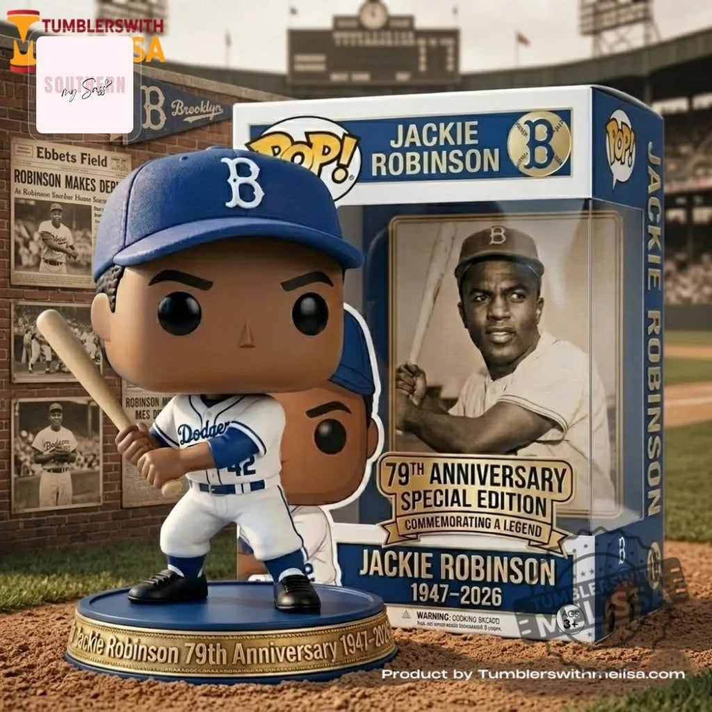 Jackie Robinson Brooklyn Dodgers 79th Anniversary Pop Figure Doll