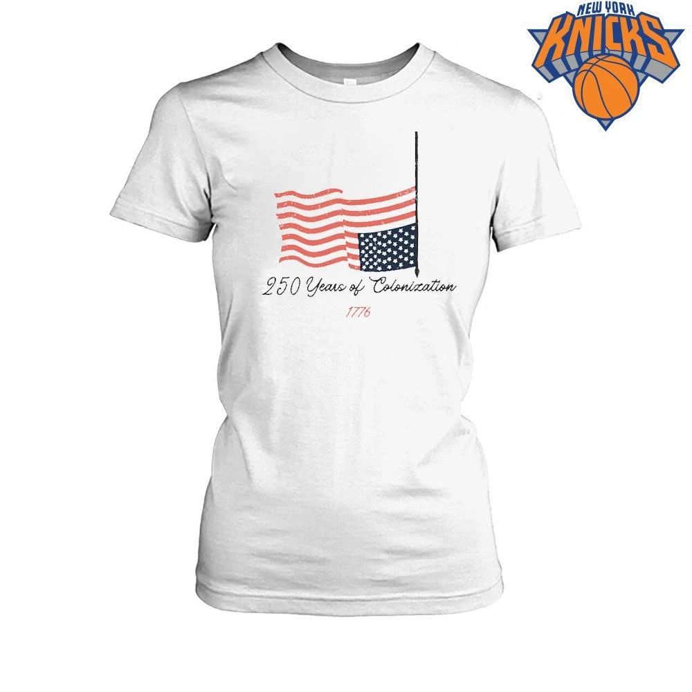 Vintage Upside Down American Flag 250 Years of Colonization 1776 shirt