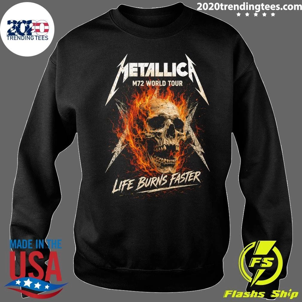 Metallica M72 World Tour Life Burns Faster October 2026 Las Vegas, NV, U.S. Shirt