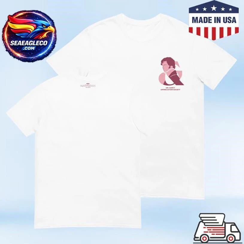 Bbc Pride & Prejudice T-Shirt Mr. Darcy Appreciation Society Two Sided Shirt