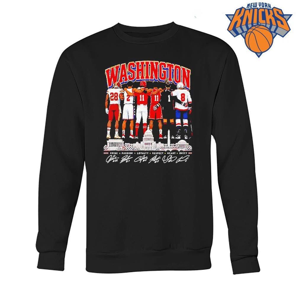 Washington Commanders Wizards Nationals Capitals DC Pride Passion Loyalty T Shirt
