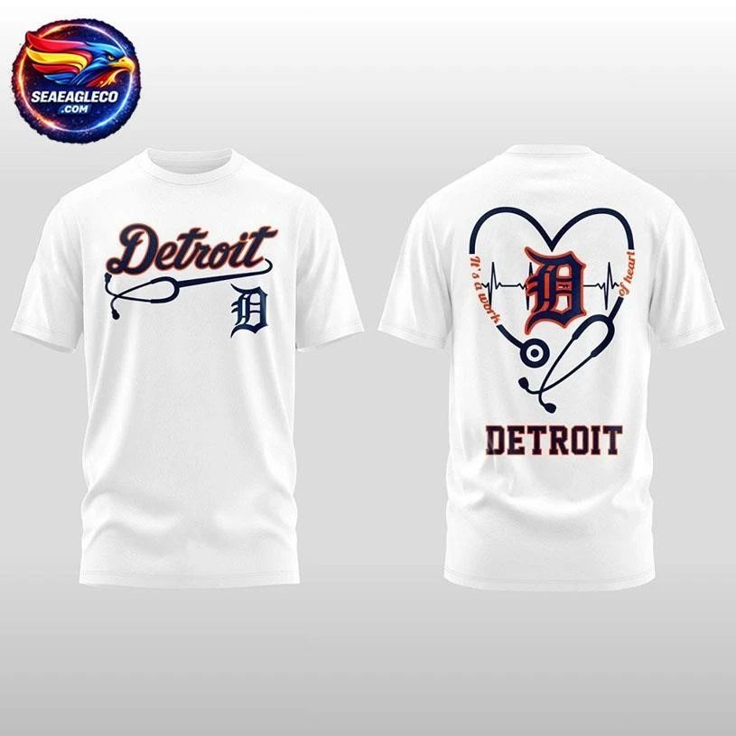 2026 Detroit Tigers Healthcare Appreciation Night Two Sided Shirt